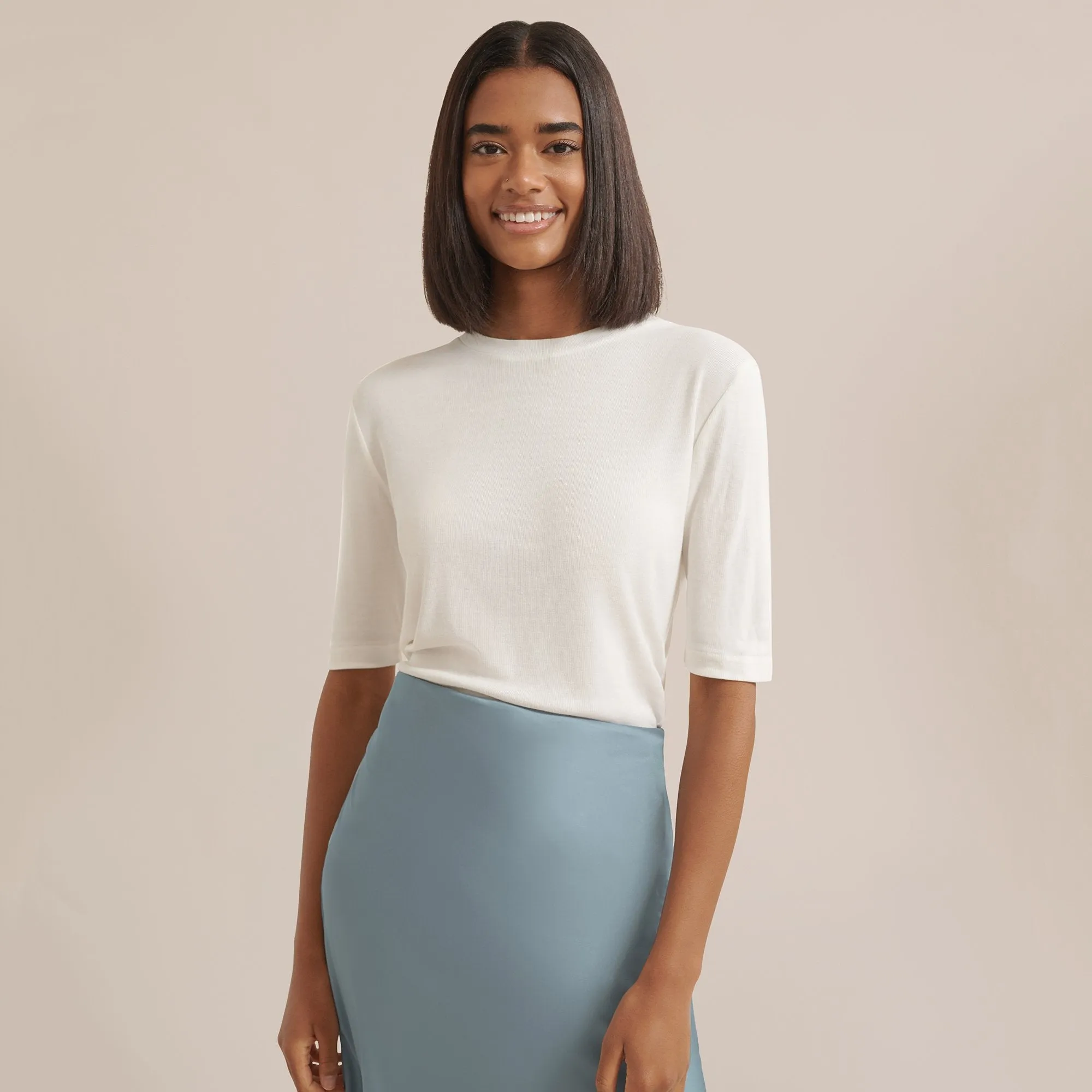 Becca Fitted Short-Sleeve Tee