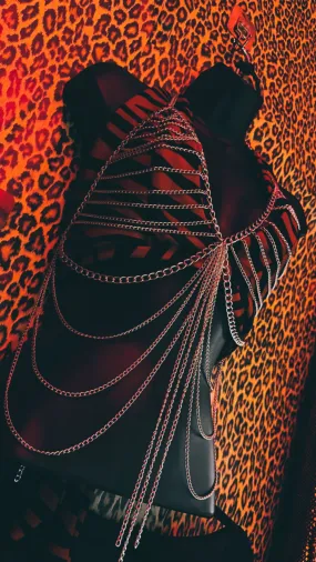 CHAINED UP layered body harness