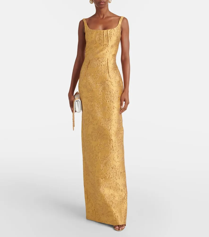 Emilia Wickstead Sharon floral jacquard gown