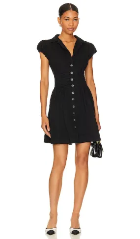 Free People Chester Denim Mini in Black