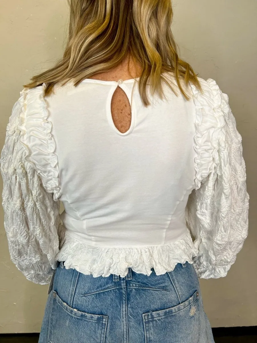 Free People: Oliva Top - Optic White