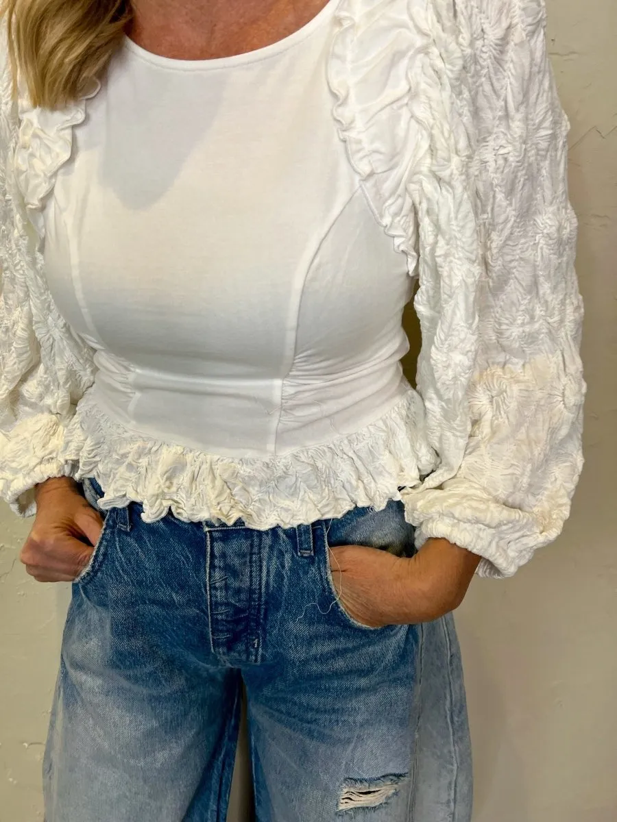 Free People: Oliva Top - Optic White