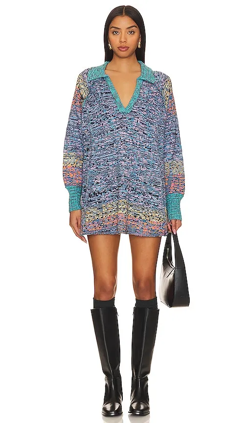 Free People Seasons Of Sun Mini in Blue