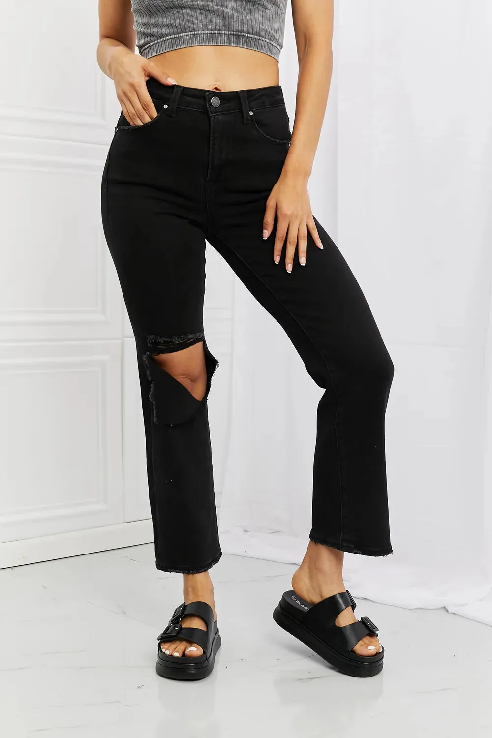 Full Size Yasmin Relaxed Distressed Jeans