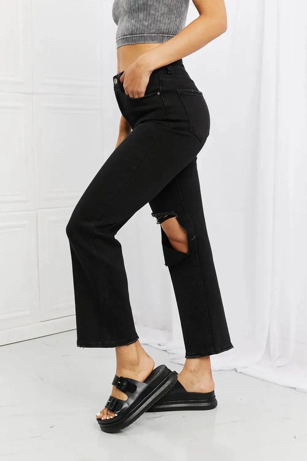 Full Size Yasmin Relaxed Distressed Jeans