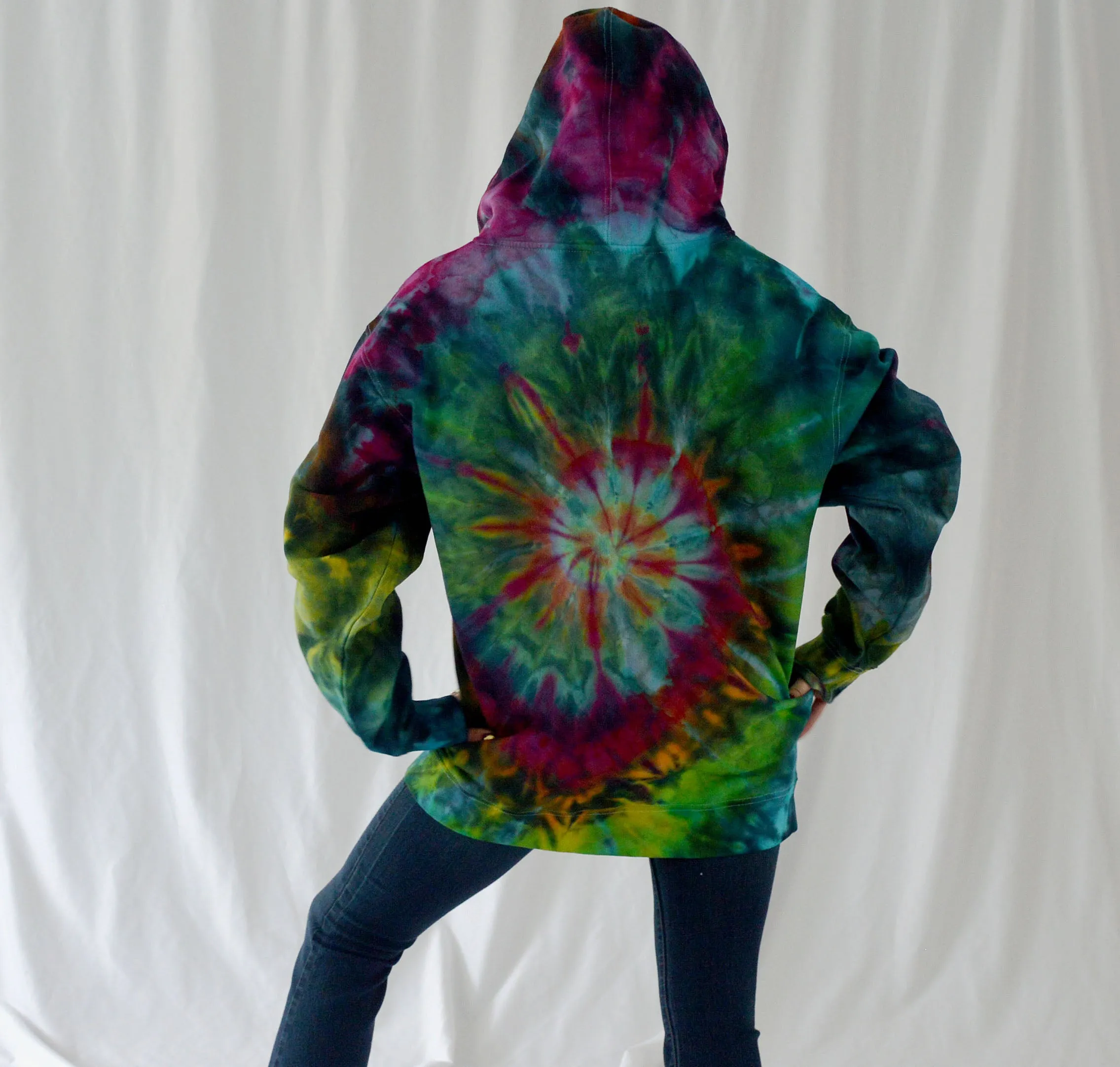 Hoodie | Teal Rainbow