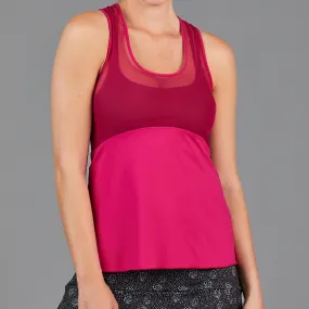 Jade Layered Strap Top (cherry)