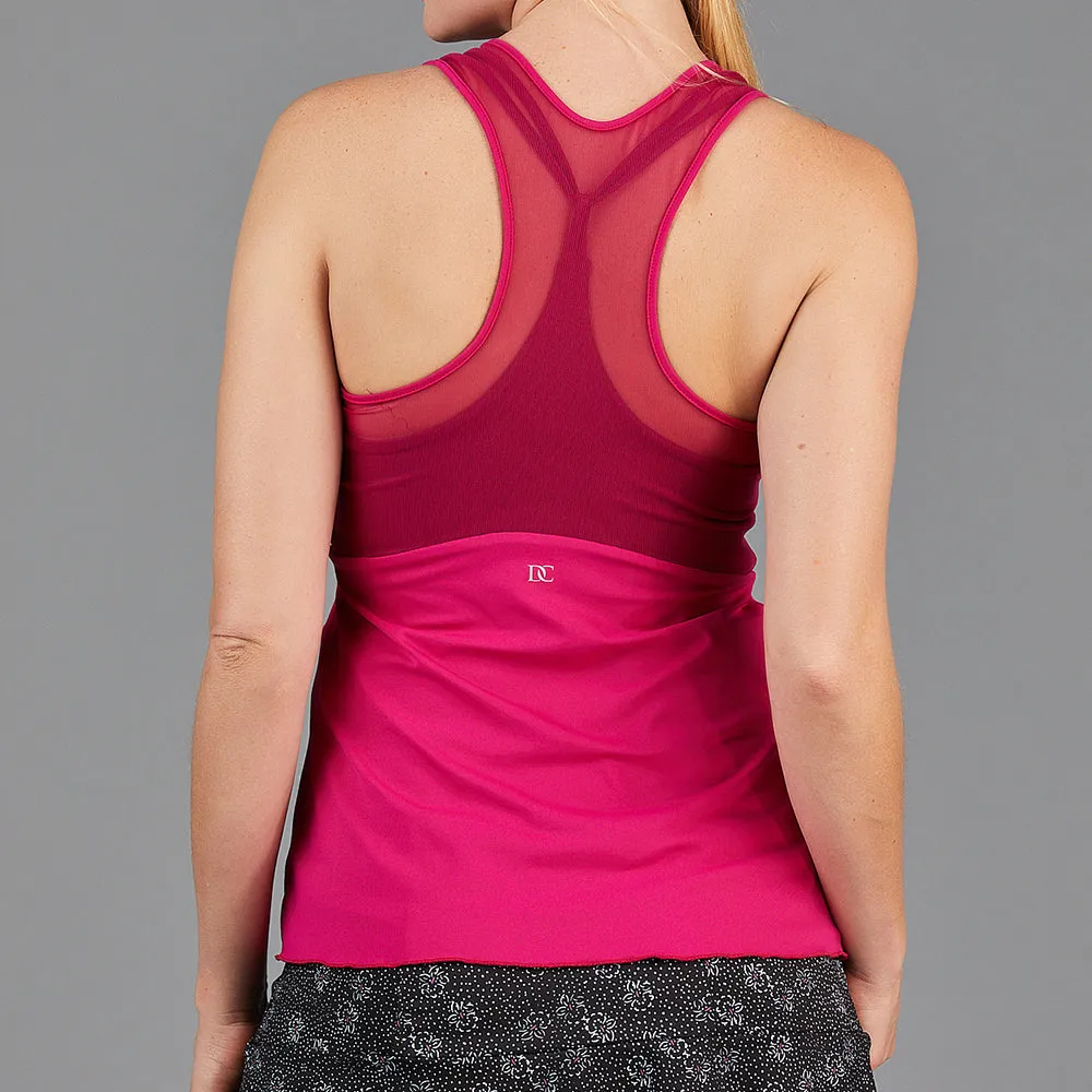Jade Layered Strap Top (cherry)