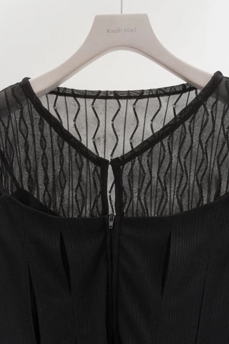 layered sheer tops/2color