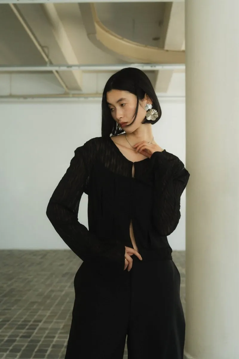 layered sheer tops/2color