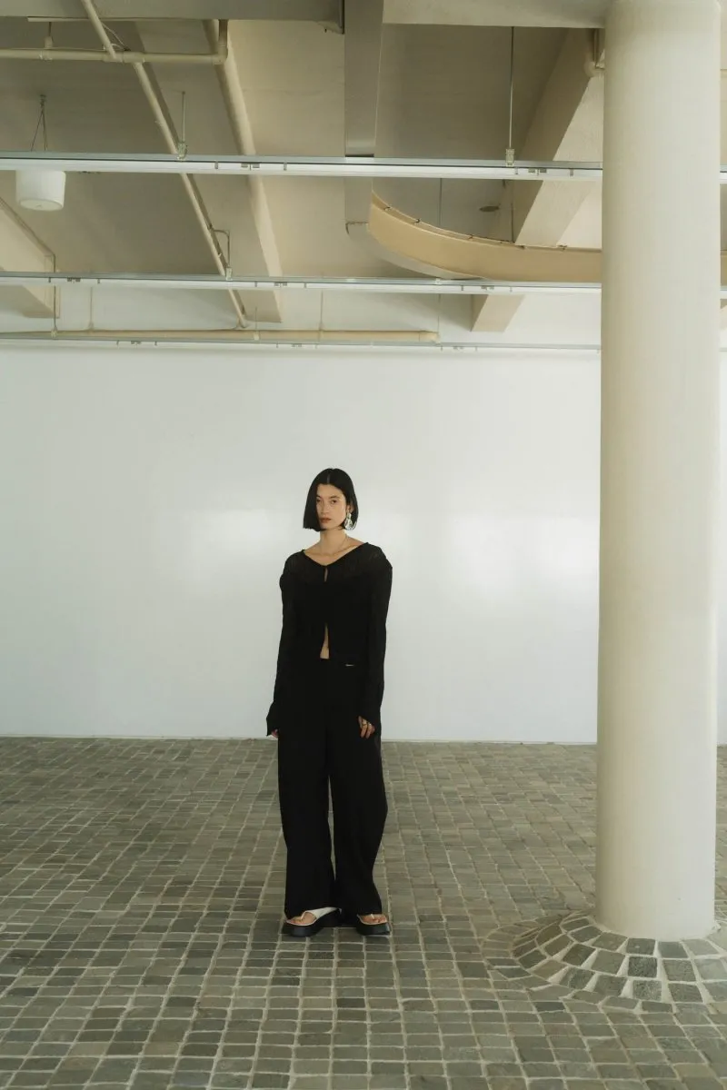 layered sheer tops/2color