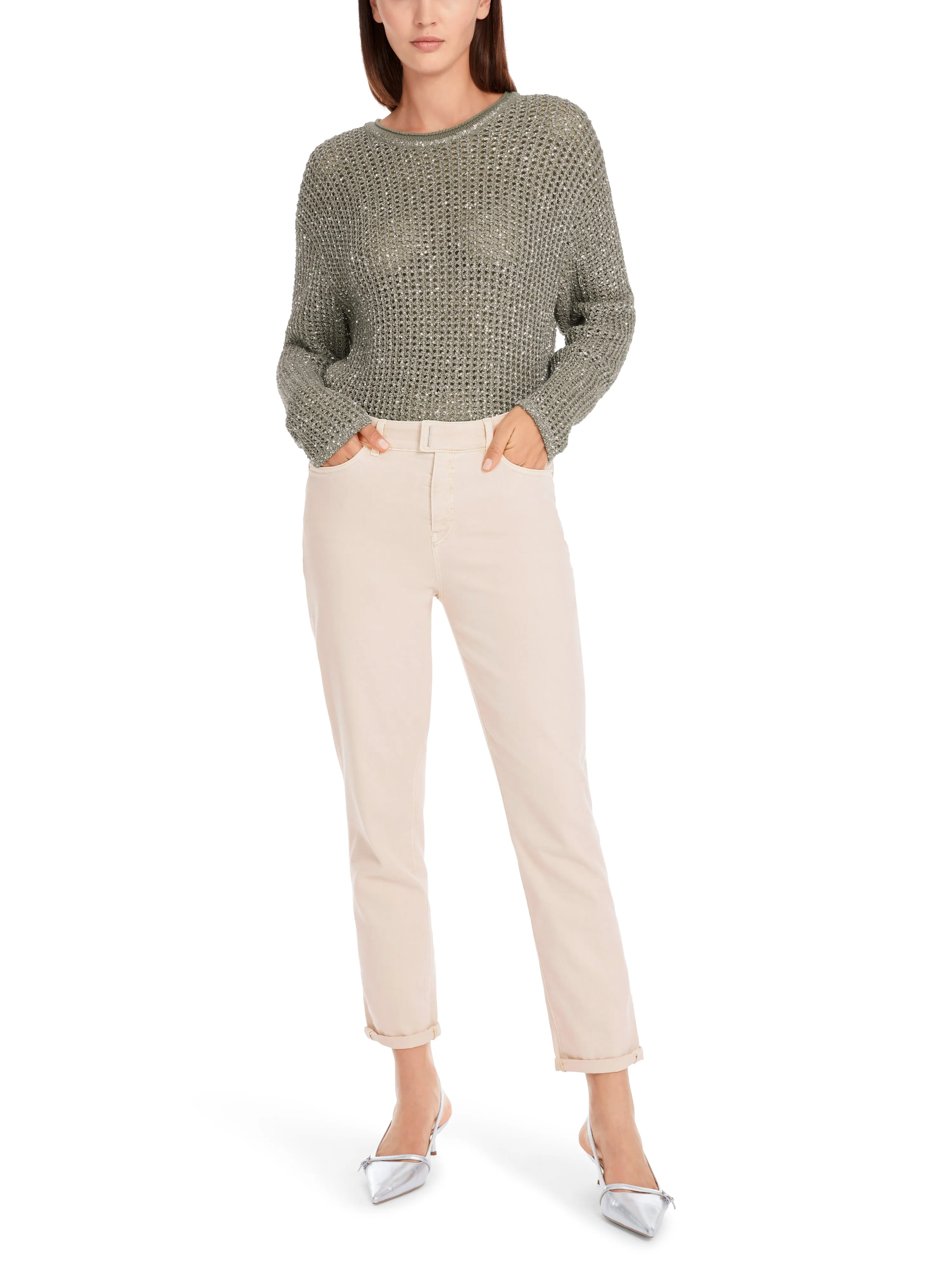 MARC CAIN Cream Trousers