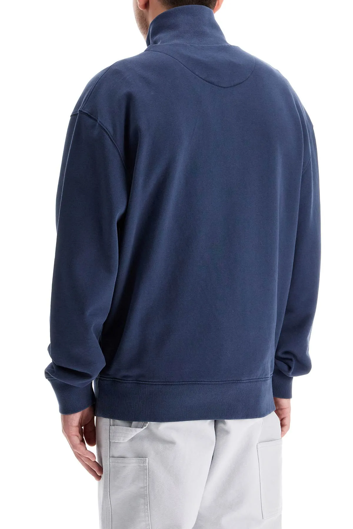 "half-zip sweatshirt with fox head