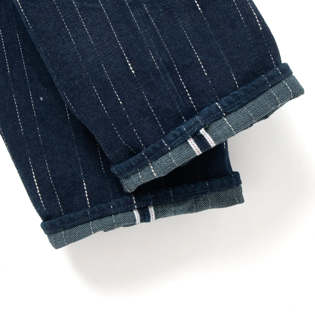 Studio D'Artisan Indigo "Rain" Kasuri Selvedge Jeans (Tapered)
