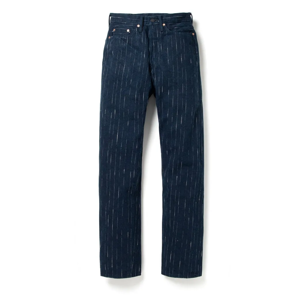 Studio D'Artisan Indigo "Rain" Kasuri Selvedge Jeans (Tapered)