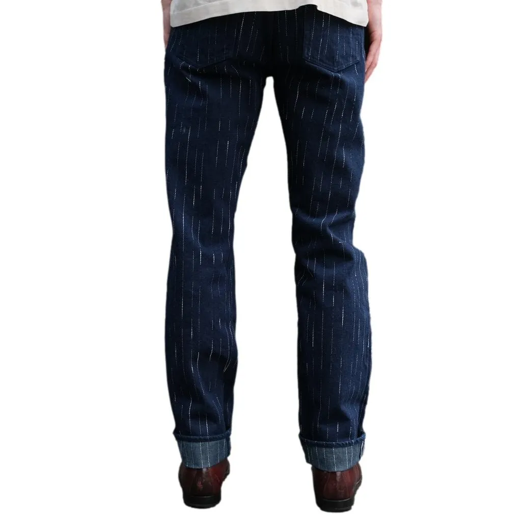 Studio D'Artisan Indigo "Rain" Kasuri Selvedge Jeans (Tapered)