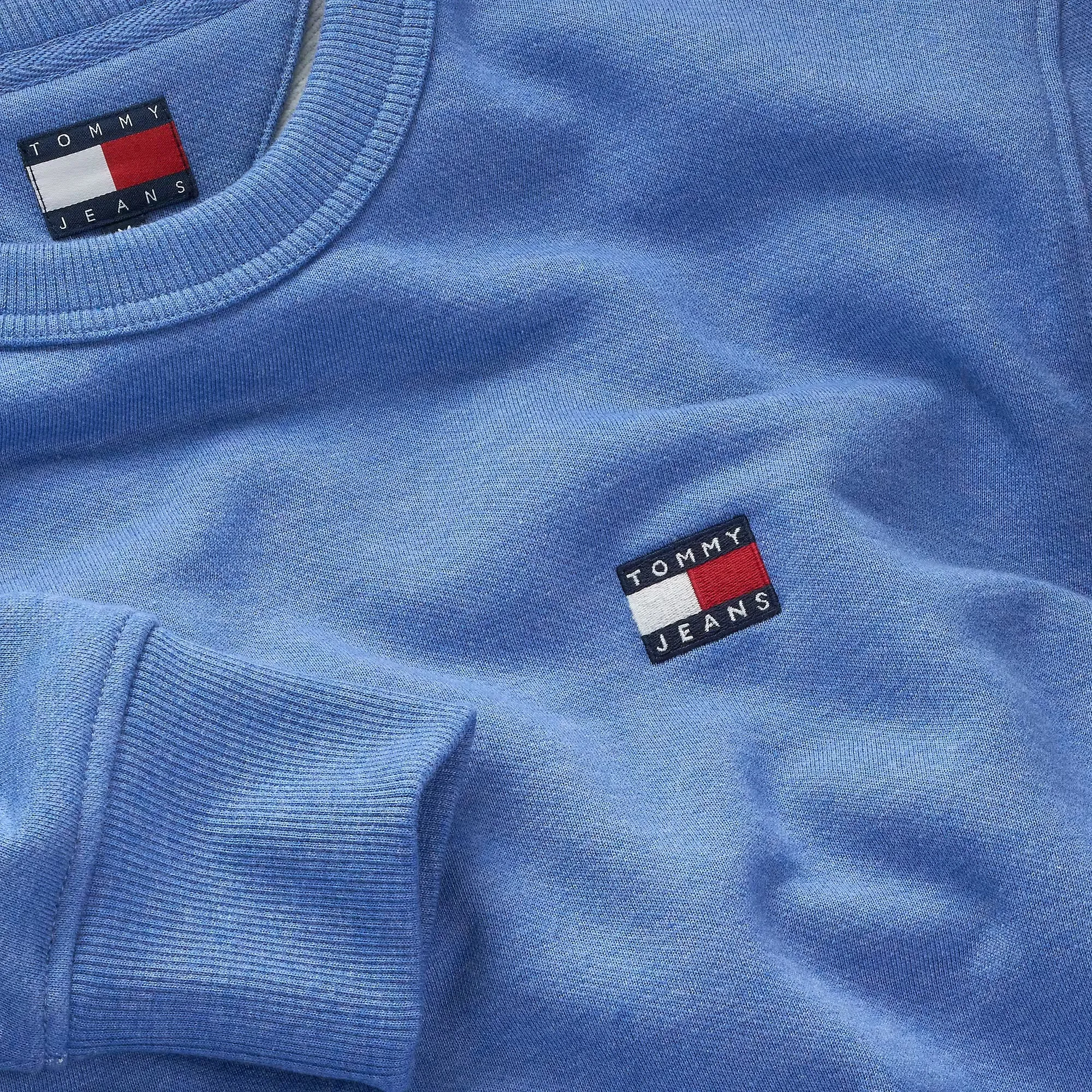 Tommy Jeans Reg Logo Badge Sweatshirt Tempo Blue Melange