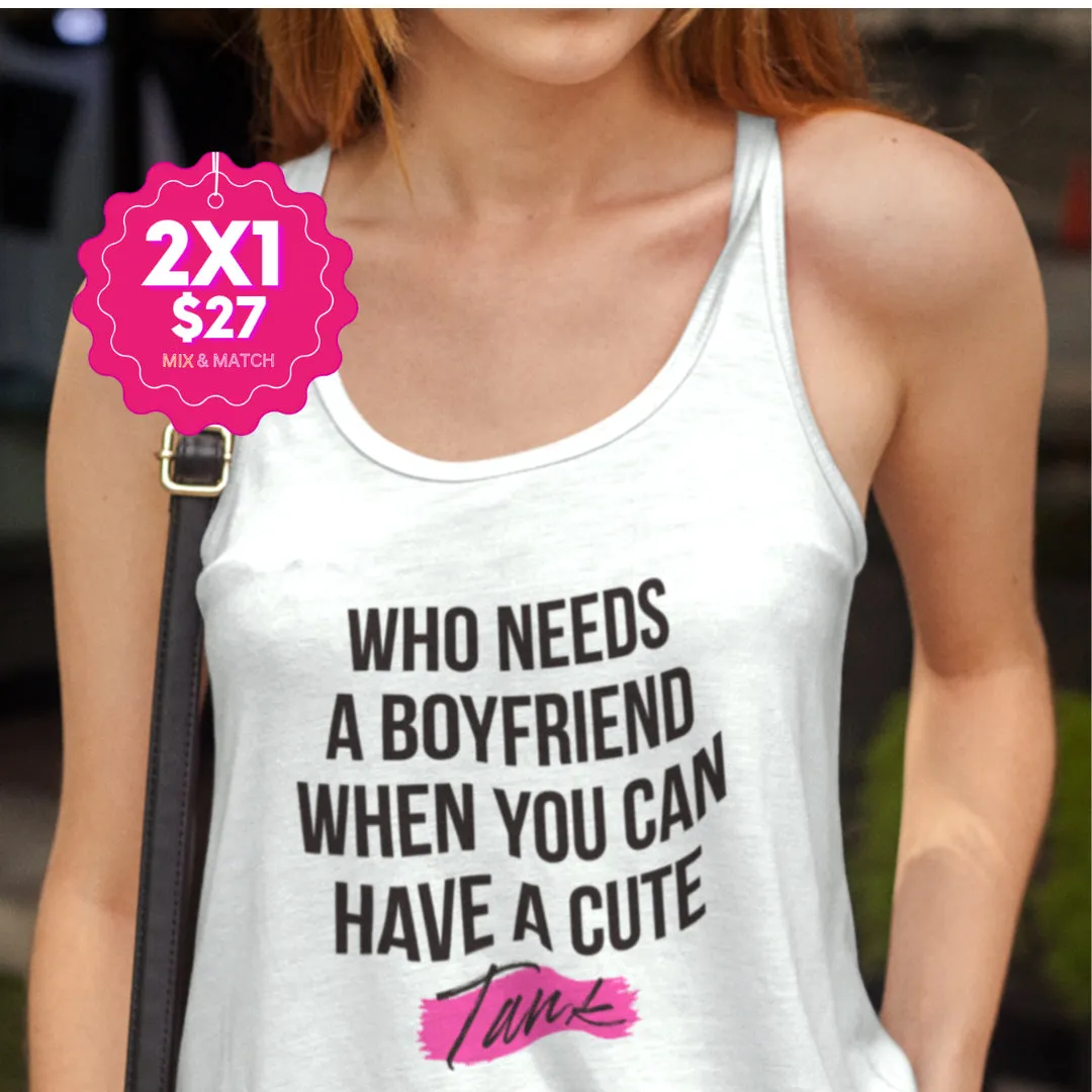 Versatile Racerback Cut Tank Top