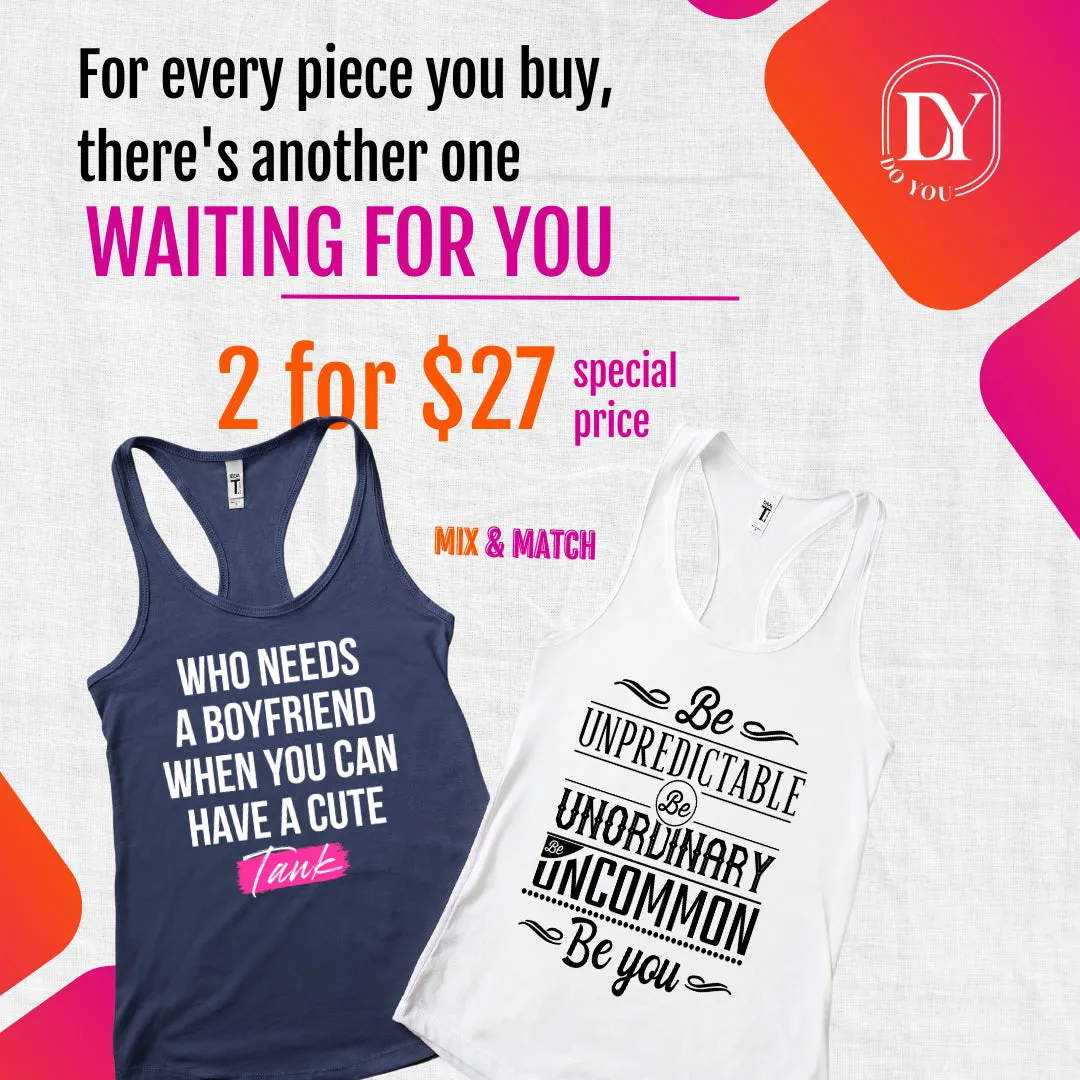 Versatile Racerback Cut Tank Top